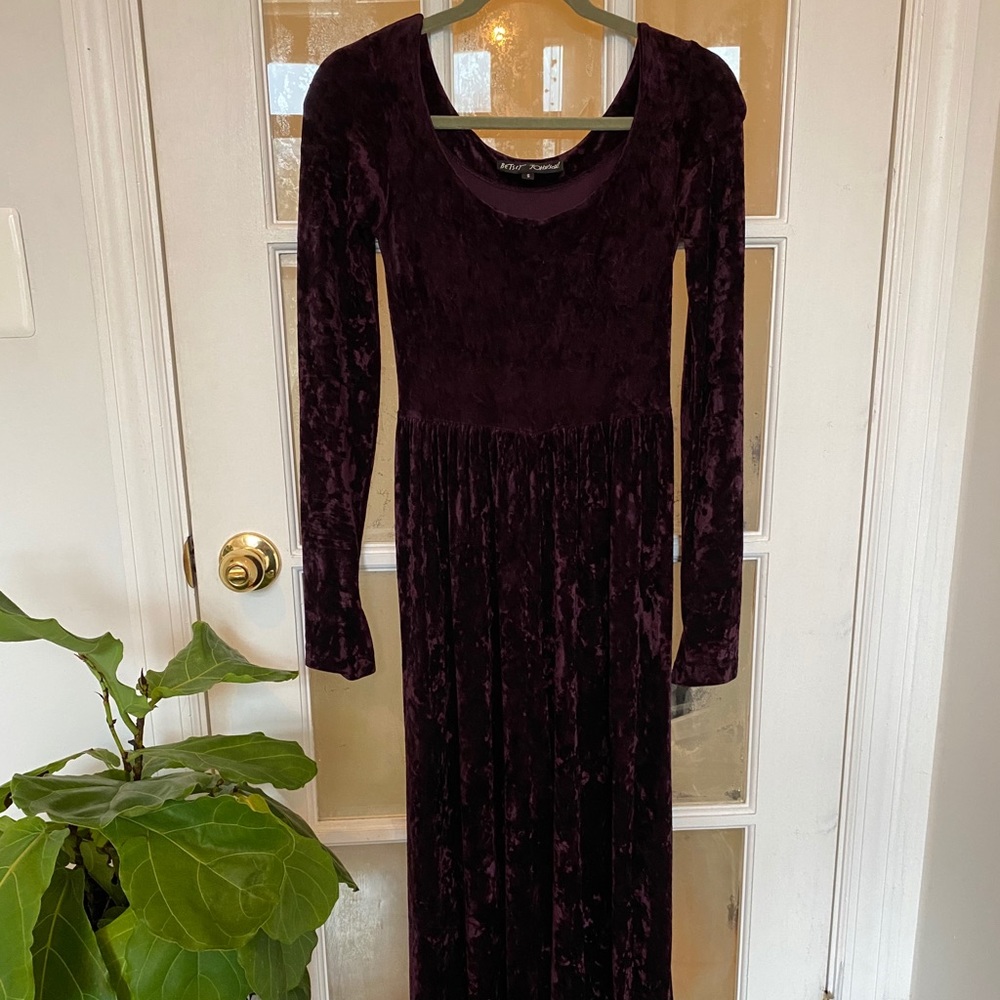Purple Velvet Jumpsuit